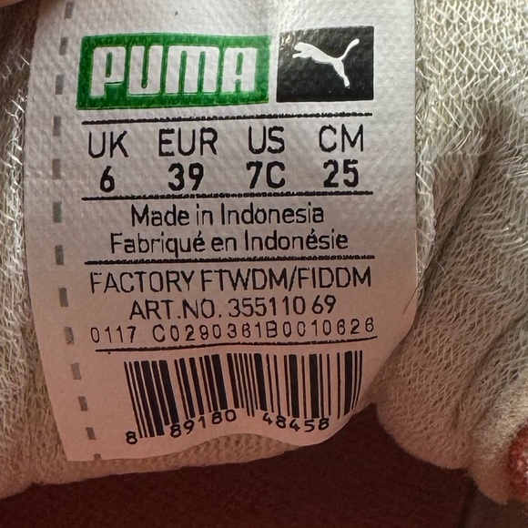 Puma Suede Dessert Flower Classic Girls Size 7C Athletic Shoe Sneakers 355110-69 - Picture 5 of 6